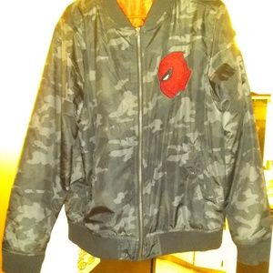 Deadpool bomber jacket sz lg